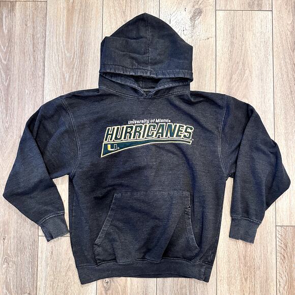 Lightweight Relaxed Pullover Hoodie Miami Hurricanes Dadcore Normcore Medium - Picture 1 of 7